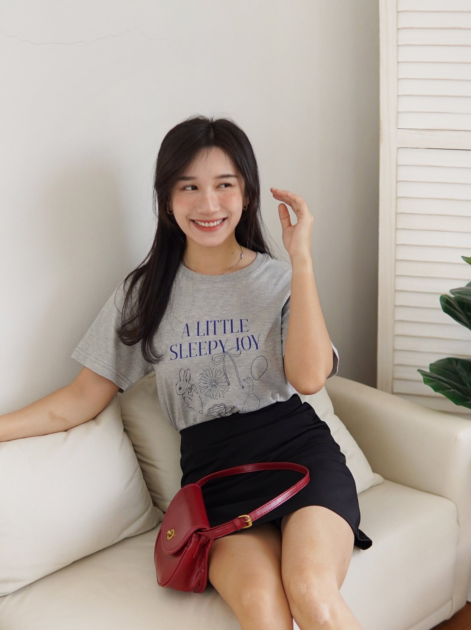 Sleepy Joy & Croissant Tee