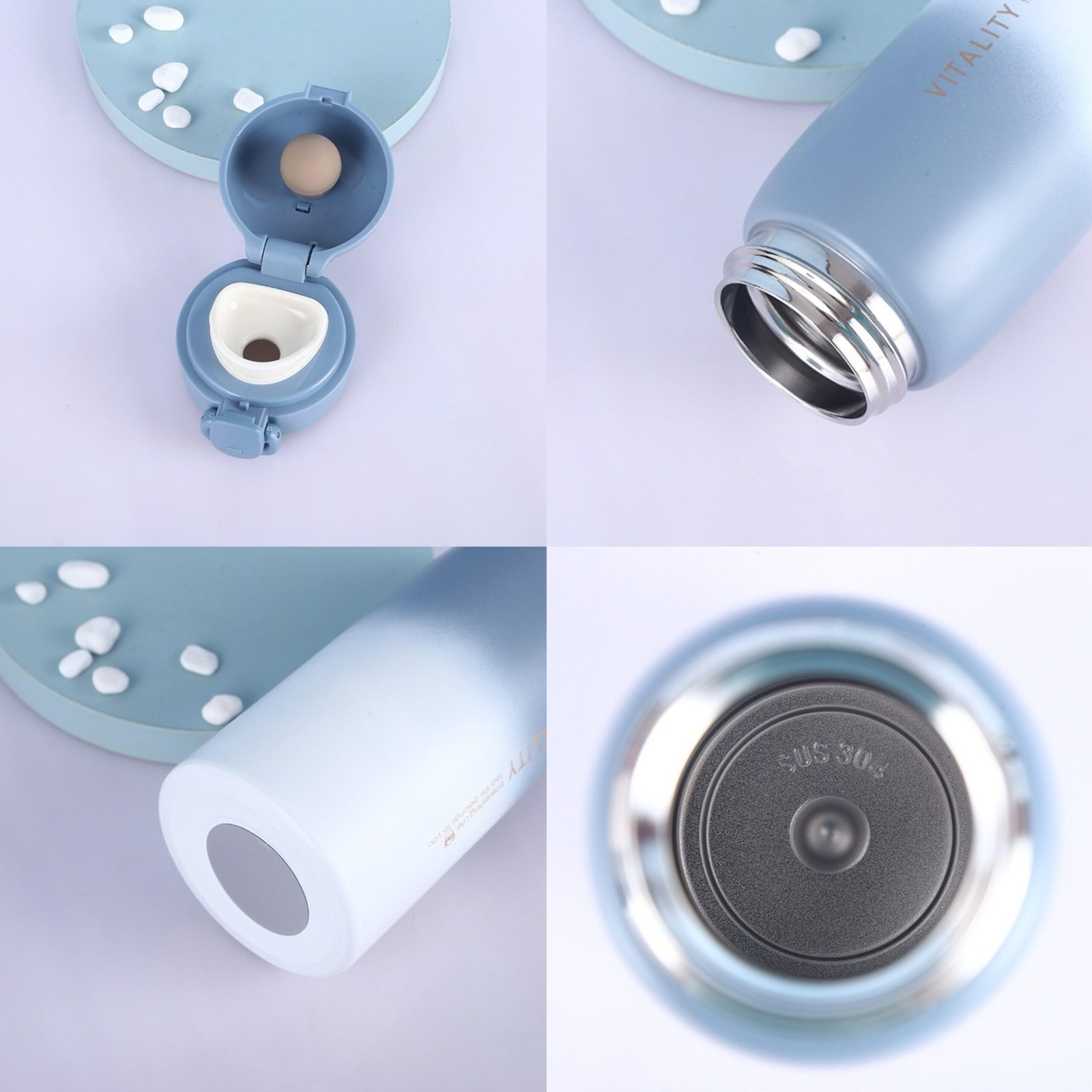 Stainless Steel Double Wall Insulated Thermos Outdoor Travel Mugs Tumbler Leak-proof - Image 3