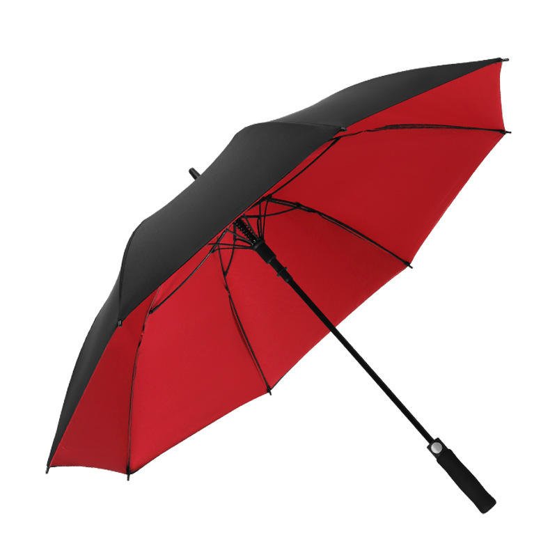 Wholesale Custom Logo Automatic Straight Branded Wind-Resistant Golf Umbrellas Promotional Cheap Coloured Printing