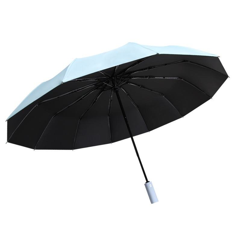 Umbrella Printed Logo Advertising Reinforced Foldable Design Business Sunny Day Use Wholesale Umbrella - Image 4